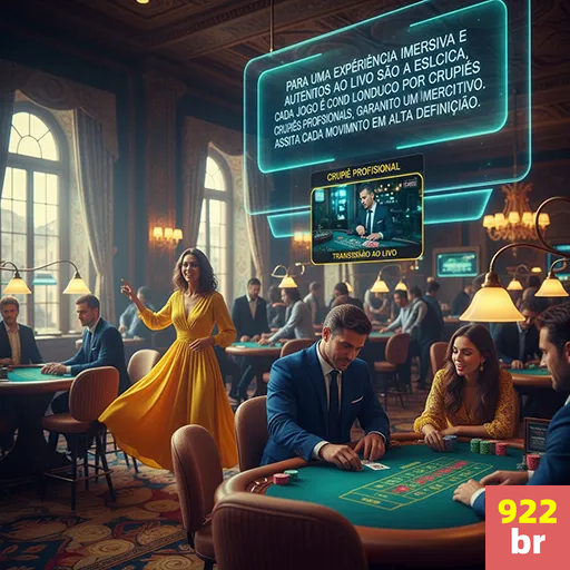 Cassino Ao Vivo 922br.com: Experiência Realista no Conforto da Sua Casa